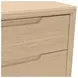 June Light Oak 2 Drawers Nightstand