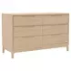June Light Oak 6 Drawers Dresser