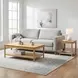 June Light Oak Rectangular Coffee Table