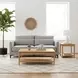 June Light Oak Rectangular Coffee Table