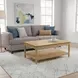 June Light Oak Rectangular Coffee Table