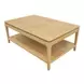 June Light Oak Rectangular Coffee Table