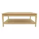 June Light Oak Rectangular Coffee Table