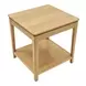 June Light Oak Square End Table