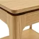 June Light Oak Square End Table