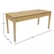 June Light Oak 60" Writing Desk