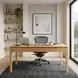 June Light Oak 60" Writing Desk