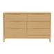 June Light Oak 6 Drawer Dresser