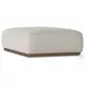Sinclair Knoll Natural Cocktail Performance Fabric Rectangular Ottoman