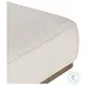 Sinclair Knoll Natural Cocktail Performance Fabric Rectangular Ottoman