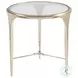 Signature Designs Champagne Round Porto End Table