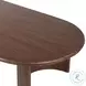 Paden Seasoned Brown Acacia Oval Coffee Table