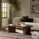 Paden Seasoned Brown Acacia Oval Coffee Table