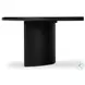 Paden Aged Black Acacia Oval Coffee Table