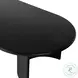 Paden Aged Black Acacia Oval Coffee Table