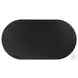 Paden Aged Black Acacia Oval Coffee Table