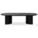 Paden Aged Black Acacia Oval Coffee Table
