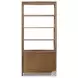 Glenview Weathered Oak 2 Door Bookcase