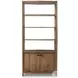 Glenview Weathered Oak 2 Door Bookcase