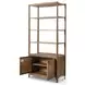 Glenview Weathered Oak 2 Door Bookcase