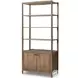 Glenview Weathered Oak 2 Door Bookcase