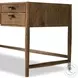 Glenview Weathered Oak Veneer 68" Drawer Desk