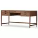 Glenview Weathered Oak Veneer 68" Drawer Desk