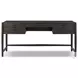 Glenview Cracked Smoked Black Oak 68" Drawer Desk