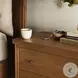 Roark Amber Oak Veneer 2 Drawer Nightstand