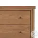 Roark Amber Oak Veneer 2 Drawer Nightstand