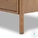 Roark Amber Oak Veneer 2 Drawer Nightstand