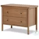 Roark Amber Oak Veneer 2 Drawer Nightstand