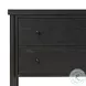 Roark Ebony Oak Veneer 2 Drawer Nightstand