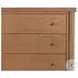 Roark Amber Oak Veneer 6 Drawer Dresser