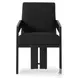 Roxy Gibson Black Performance Fabric Dining Armchair