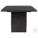 Glenview Smoked Black Oak 86" Rectangular Dining Table
