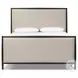 Glenview Cracked Smoked Black Veneer Queen Upholstered Bed