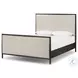 Glenview Cracked Smoked Black Veneer Queen Upholstered Bed