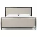 Glenview Cracked Smoked Black Veneer King Upholstered Bed