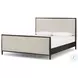 Glenview Cracked Smoked Black Veneer King Upholstered Bed