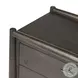 Glenview Cracked Smoked Black Oak 3 Drawer Nightstand