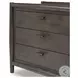Glenview Cracked Smoked Black Oak 3 Drawer Nightstand