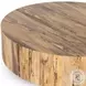Hudson Spalted Primavera Large Round Occassional Table Set