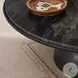 Corbett Polished Black Marble Large Round Occassional Table Set