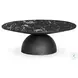 Corbett Polished Black Marble Large Round Occassional Table Set