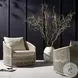 Porto Faye Sand Outdoor Swivel Chair