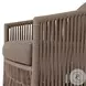 Porto Ellor Brown Outdoor Swivel Chair