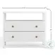 Marsha Coconut Milk 2 Drawer Nightstand
