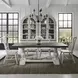River Place Riverstone White and Tobacco 5 Piece Extendable Trestle Base Dining Set