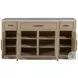 Simpatico White Oak and Carrara Marble Top Buffet
